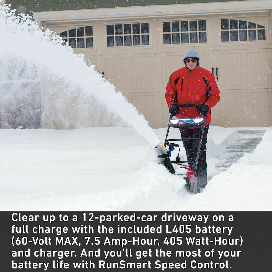 21 in. (53 cm) Power Clear® e21 60V* Snow Blower with 7.5Ah Battery and Charger