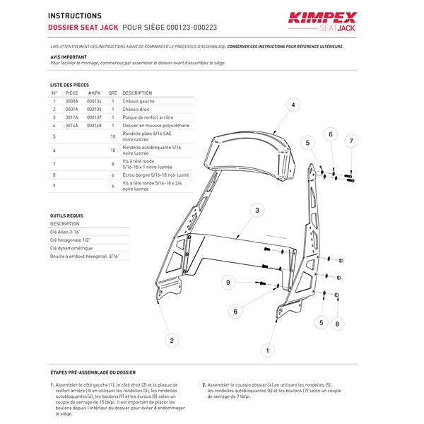 Kimpex SeatJack Passenger Seat (000123)