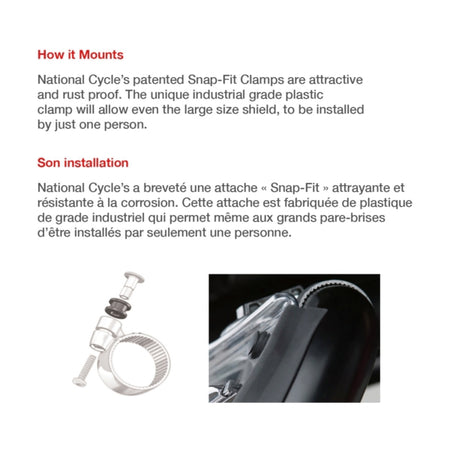 National Cycle Short Windshield (005978)