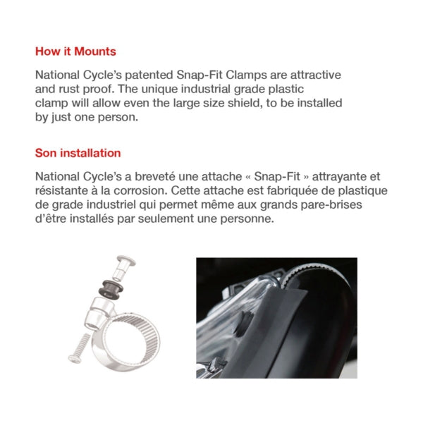 National Cycle Short Windshield (005981)