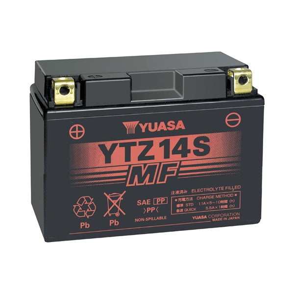 Yuasa Battery Maintenance Free AGM Factory Activated (010226)