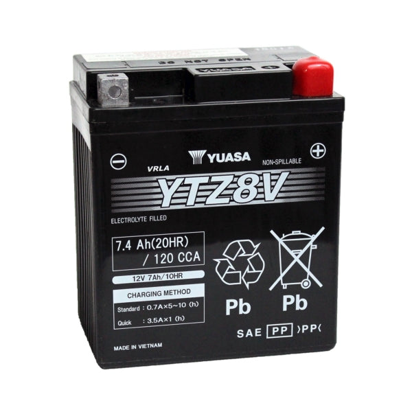 Yuasa Battery Maintenance Free AGM Factory Activated (010924)