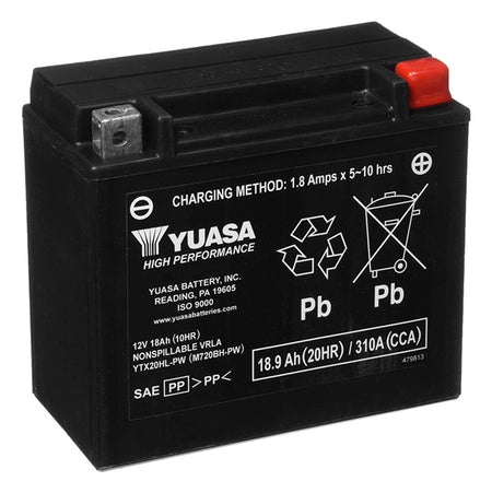 Yuasa Battery Maintenance Free AGM Factory Activated (010927)