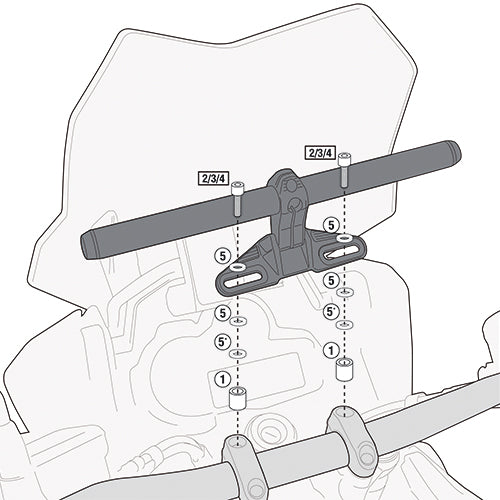 GIVI S900A/S901A Mounting Kit (076-01SKIT)