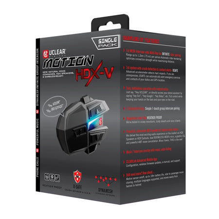 Uclear Motion HDX-V Helmet Audio System (024639)