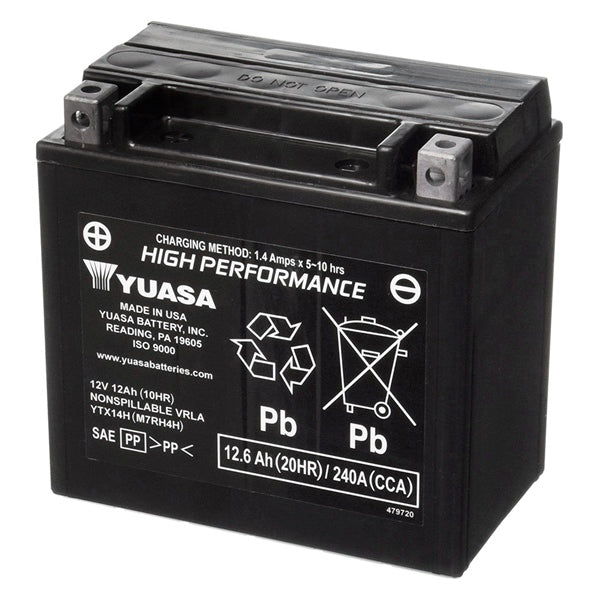 Yuasa Battery Maintenance Free AGM Factory Activated (038007)