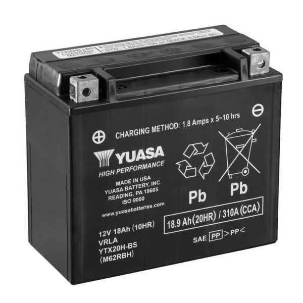 Yuasa Battery Maintenance Free AGM Factory Activated (038041)