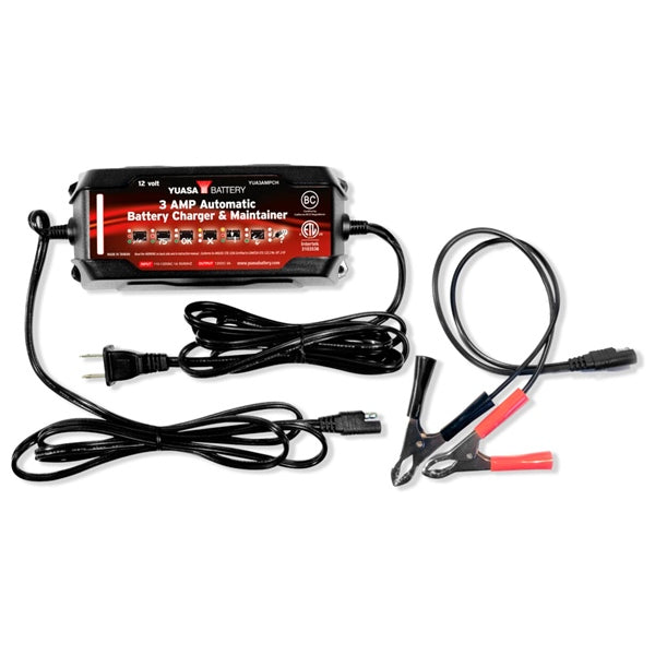 Yuasa Battery Charger & Maintainer Automatic 3A (038095)
