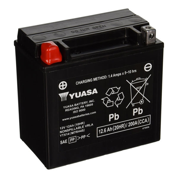 Yuasa Battery Maintenance Free AGM Factory Activated (038169)