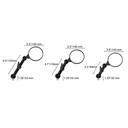 DoubleTake Mirror Dual Sport Mirror with 6" Long Arm (047507)