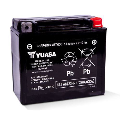 YTX20L FACTORY ACTIVATED, 12V BATTERY