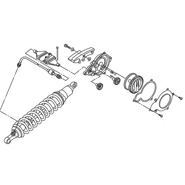 Kimpex Yamaha Adjuster Cable Ass'y for Rear Suspension (100255)