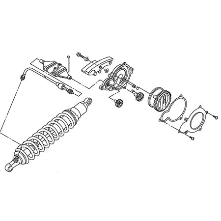 Kimpex Yamaha Adjuster Cable Ass'y for Rear Suspension (100255)