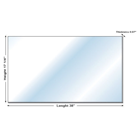 Kimpex Deluxe G.E. ®  Lexan ®  Polycarbonate Windshield Blank (274677)
