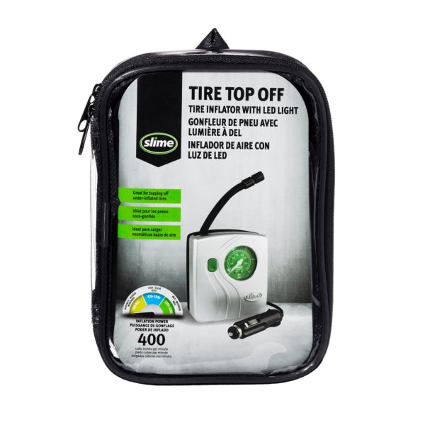 Slime Tire Inflator With LED Light (071397)