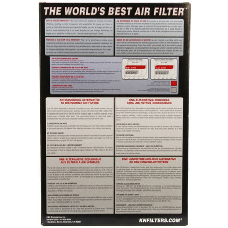 K&N Filtre à air d'origine à grand débit (076805)