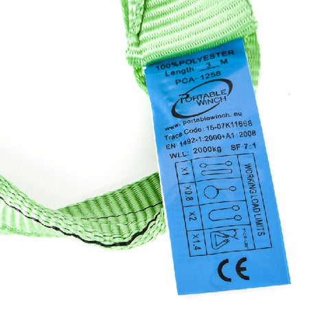 Portable Winch Polyester Slings (078008)