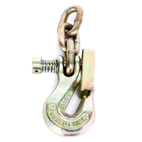 Portable Winch Grab Hook with Latch & 3 Chain Links (078018)