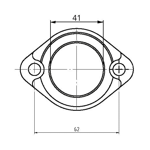 Kimpex Carburetor Adapter Mounting Flange (301749)