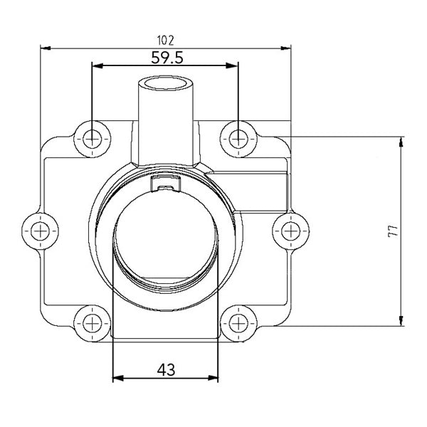 Kimpex Carburetor Adapter Mounting Flange (301735)