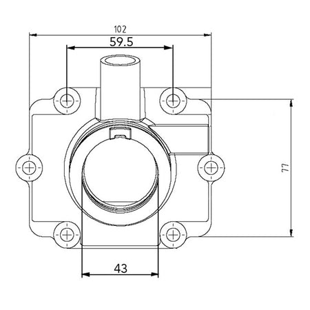 Kimpex Carburetor Adapter Mounting Flange (301735)
