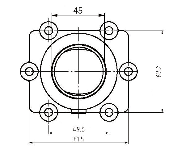Kimpex Carburetor Adapter Mounting Flange (301742)