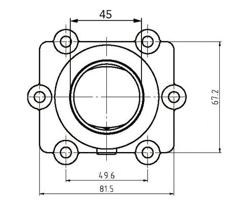 Kimpex Carburetor Adapter Mounting Flange (301742)