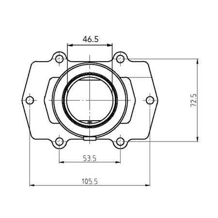 Kimpex Carburetor Adapter Mounting Flange (104550)