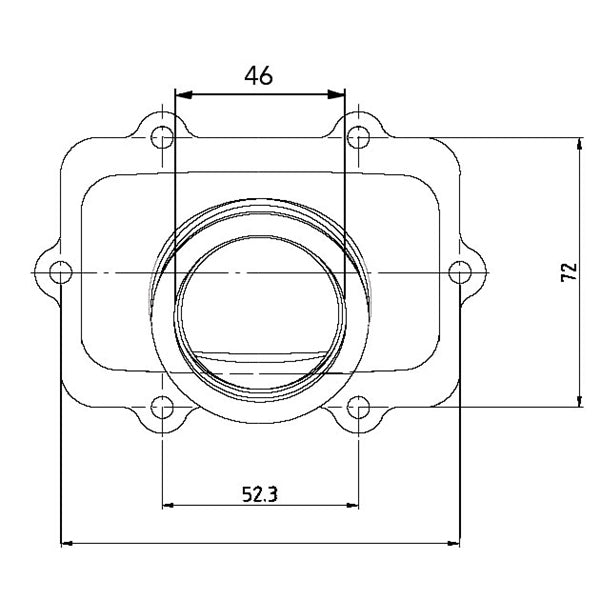 Kimpex Adaptateur d’admission de carburateur (104585)