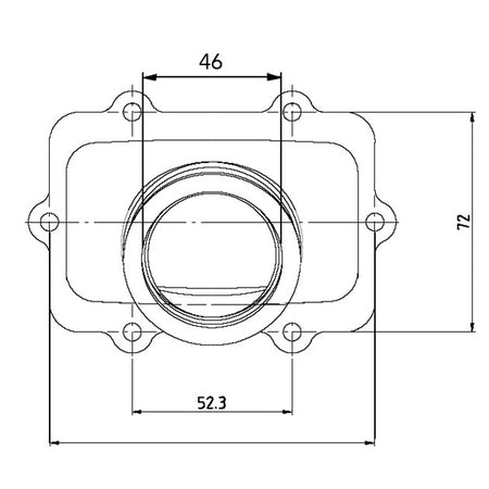 Kimpex Adaptateur d’admission de carburateur (104585)