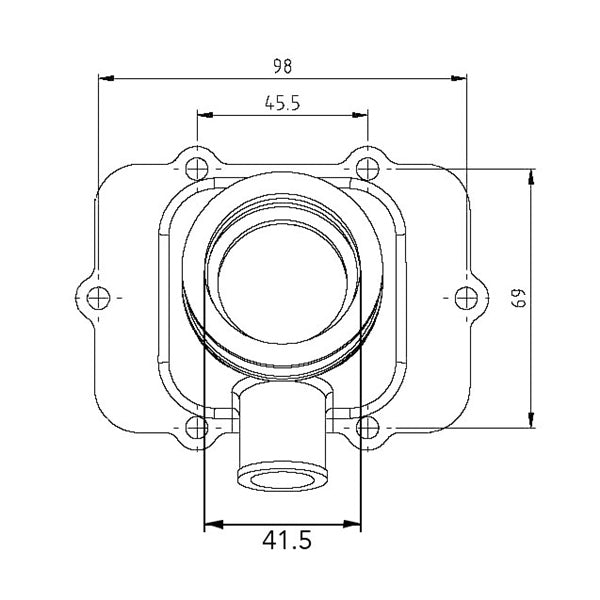 Kimpex Carburetor Adapter Mounting Flange (104596)