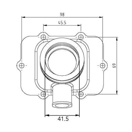 Kimpex Carburetor Adapter Mounting Flange (104596)