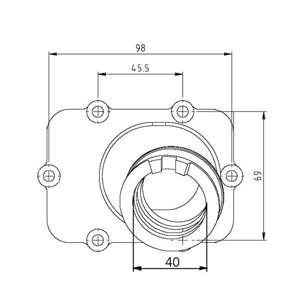 Kimpex Carburetor Adapter Mounting Flange (104599)