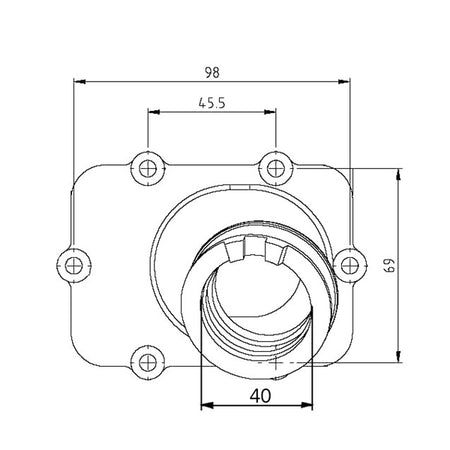 Kimpex Carburetor Adapter Mounting Flange (104599)