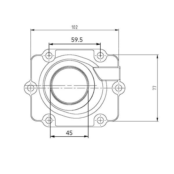 Kimpex Carburetor Adapter Mounting Flange (104605)