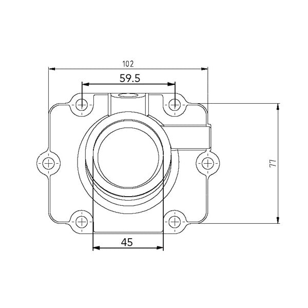 Kimpex Carburetor Adapter Mounting Flange (104606)