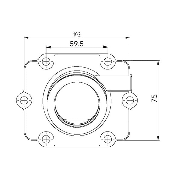 Kimpex Adaptateur d’admission de carburateur (104609)