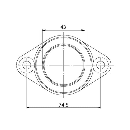 Kimpex Carburetor Adapter Mounting Flange (301714)