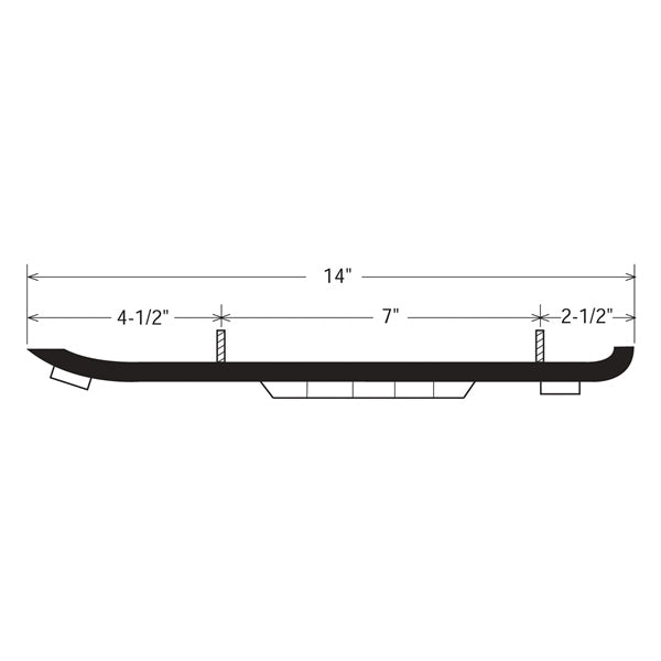 Kimpex Carbide Runner for Plastic Ski (274462)