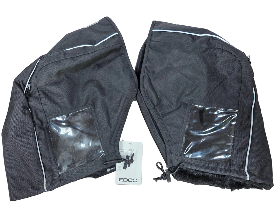 EDCO MANCHON RÉFLÉCHISSANT AVEC FENÊTRE (PAIRE) / EDCO REFLECTIVE MUFF WITH WINDOW (PAIR)