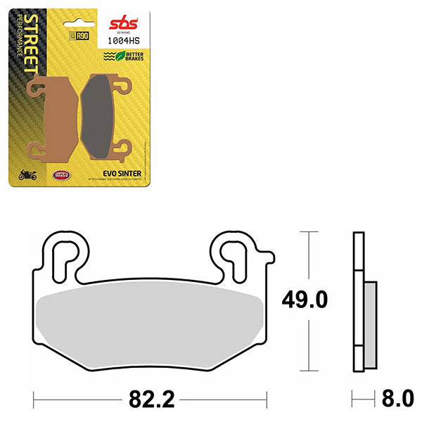 SBS PERFORMANCE HS SINTER BRAKE PAD (6251004100)