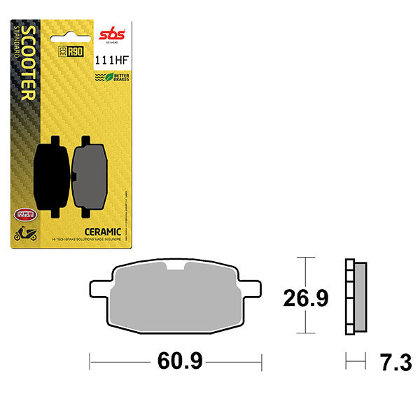 SBS CERAMIC BRAKE PAD (6190111100)