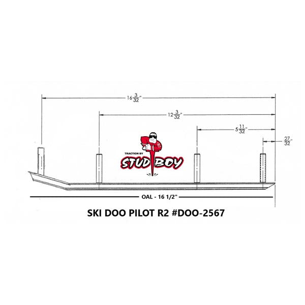 Stud Boy Pilot R2 Skis Shaper Bar (DOO-S2567-60)