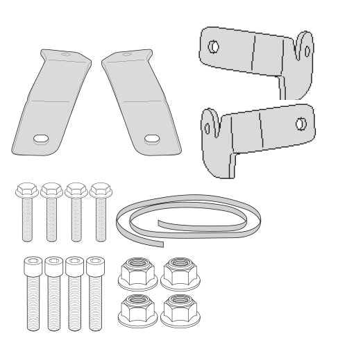 GIVI Bracket Kit PL1146 and PLX1146 Without MONORACK (076-1146KIT)