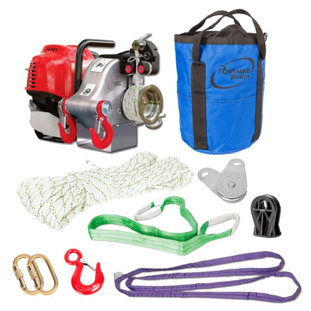 Portable Winch GX50 Gas-Powered Winch with Accessories (118197)