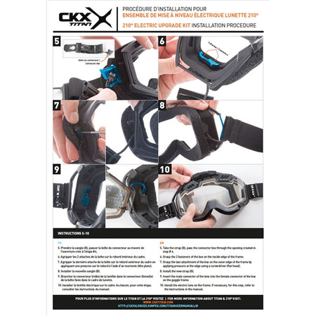 CKX Electric 210° Goggles Lens with Adjustable Ventilation & Accessories (120098)