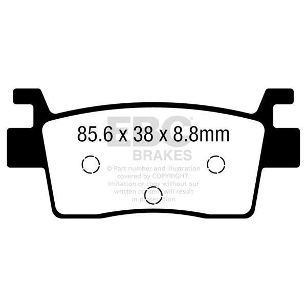 EBC “R“ Long Life Sintered Brake Pad (125513)