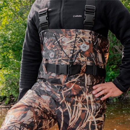 Green Trail StreamFeather Chest Wader - Traction Sole