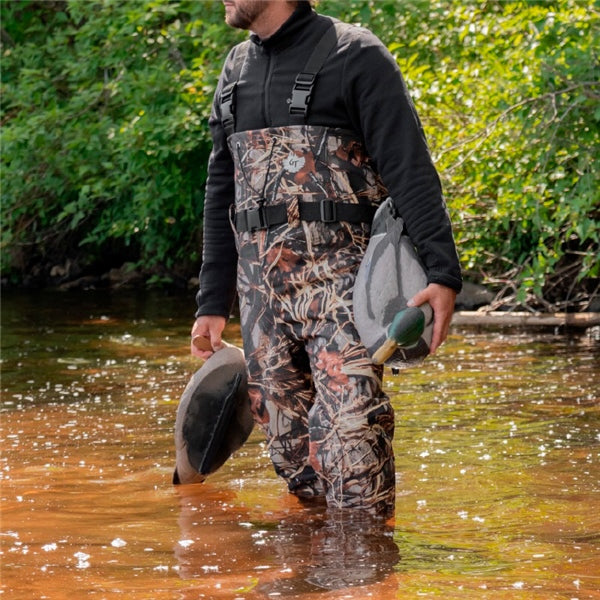 Green Trail StreamFeather Chest Wader - Traction Sole