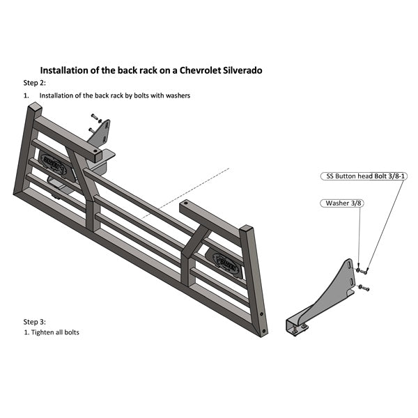 Bison Bumpers Mounting Bracket (160341)